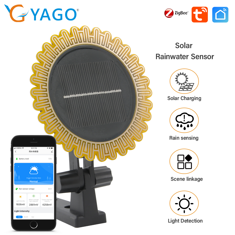 Tuya Zigbee Garden Irrigation Controller - Tuya Zigbee Solar Sunlight and Rainwater