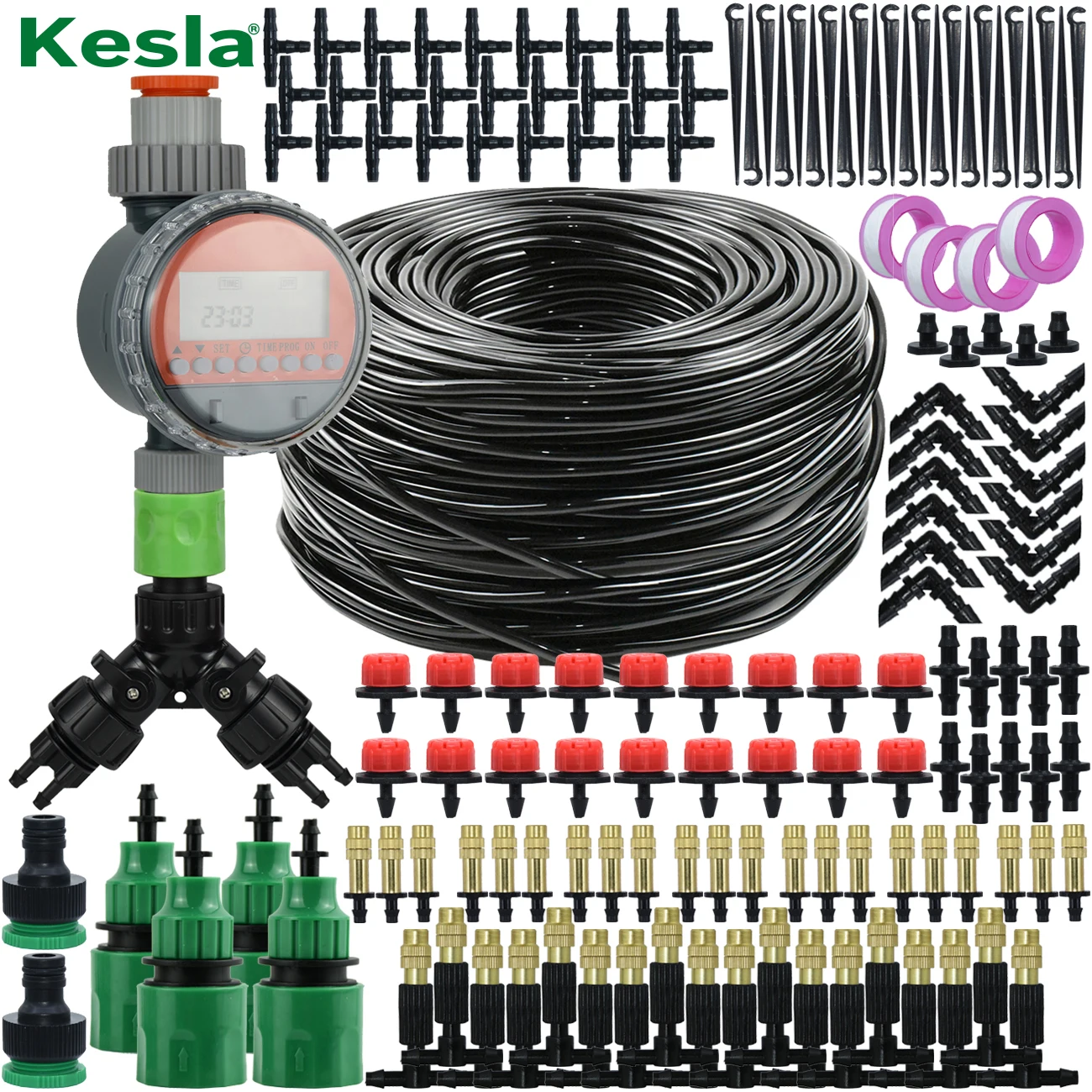 Mist Cooling System Outdoor Patio 15M - KESLA Outdoor 5M-30M Misting Cooling Garden