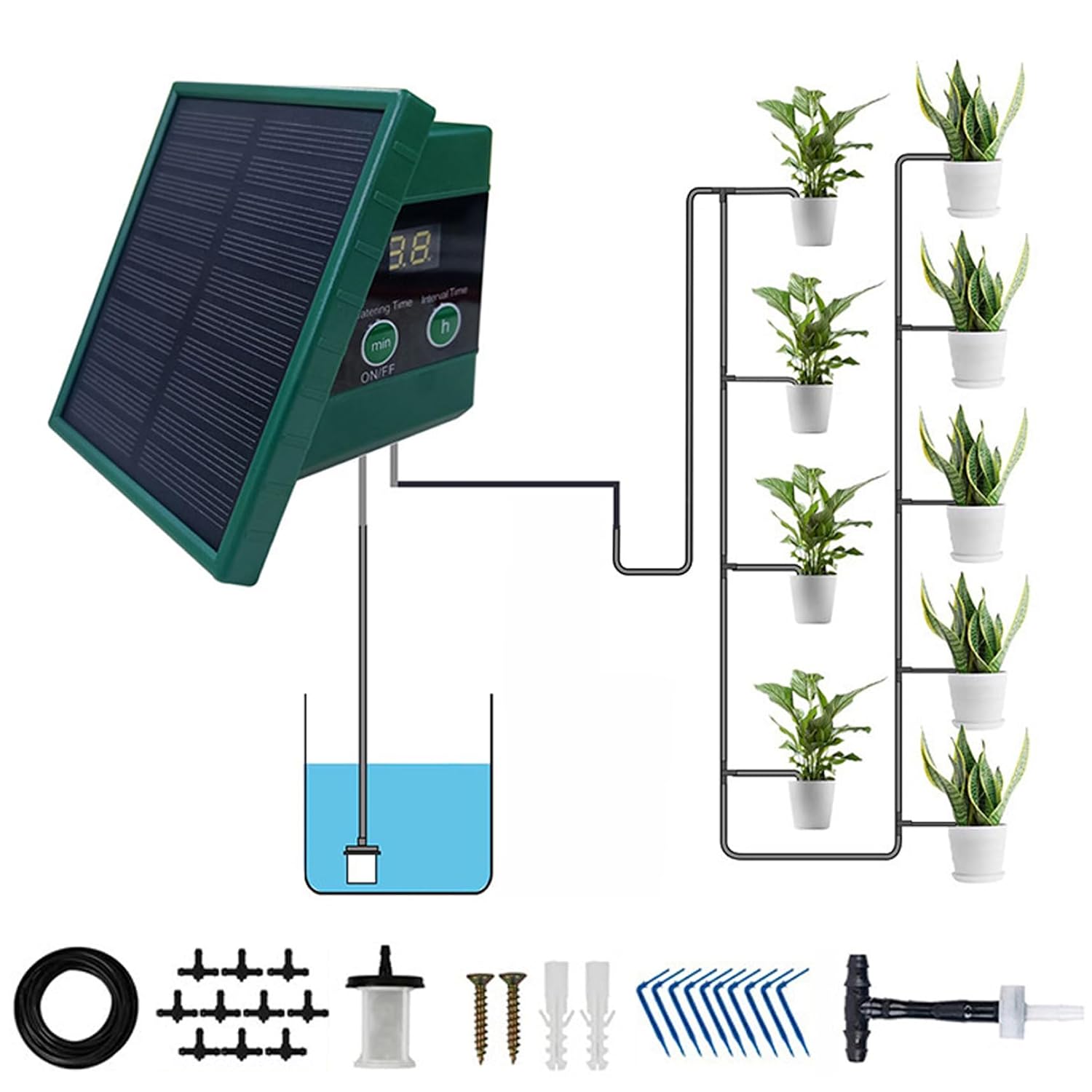 Rain Sensor For Irrigation Timer - 1pc DIY Solar-Powered Automatic Drip Irrigation