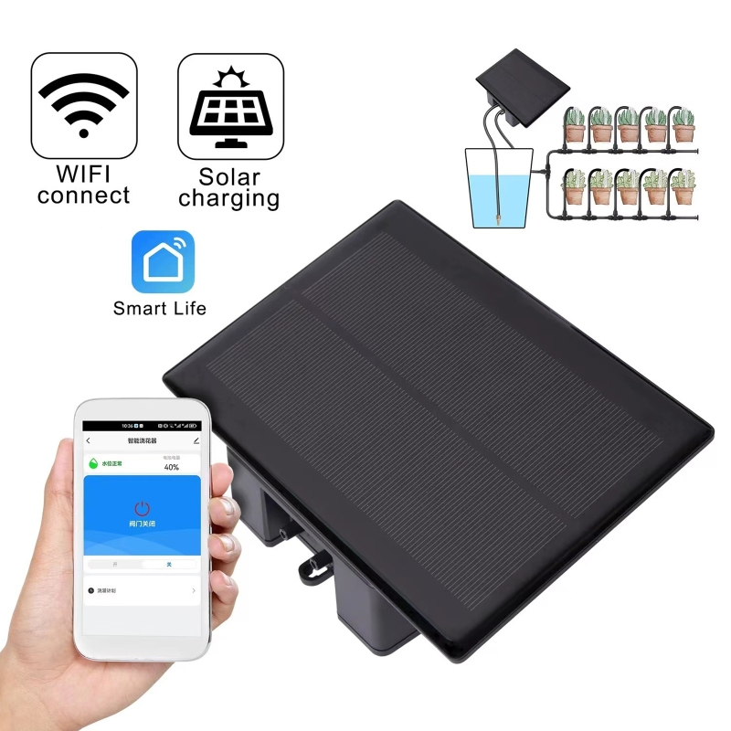 Solar Drip Irrigation Kit Garden - WIFI Solar Automatic Watering Machine Kit