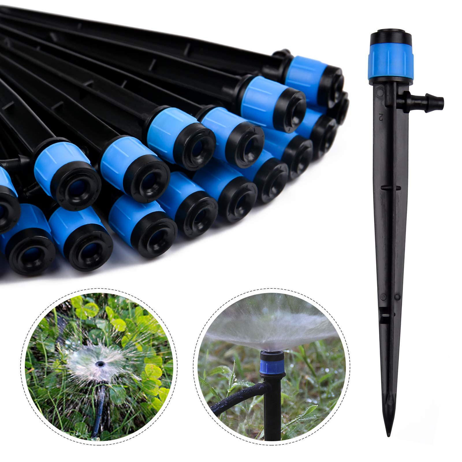 30PCS Irrigation Drippers Drip - Drip Emitters Adjustable 360 Micro ulasan dan harga