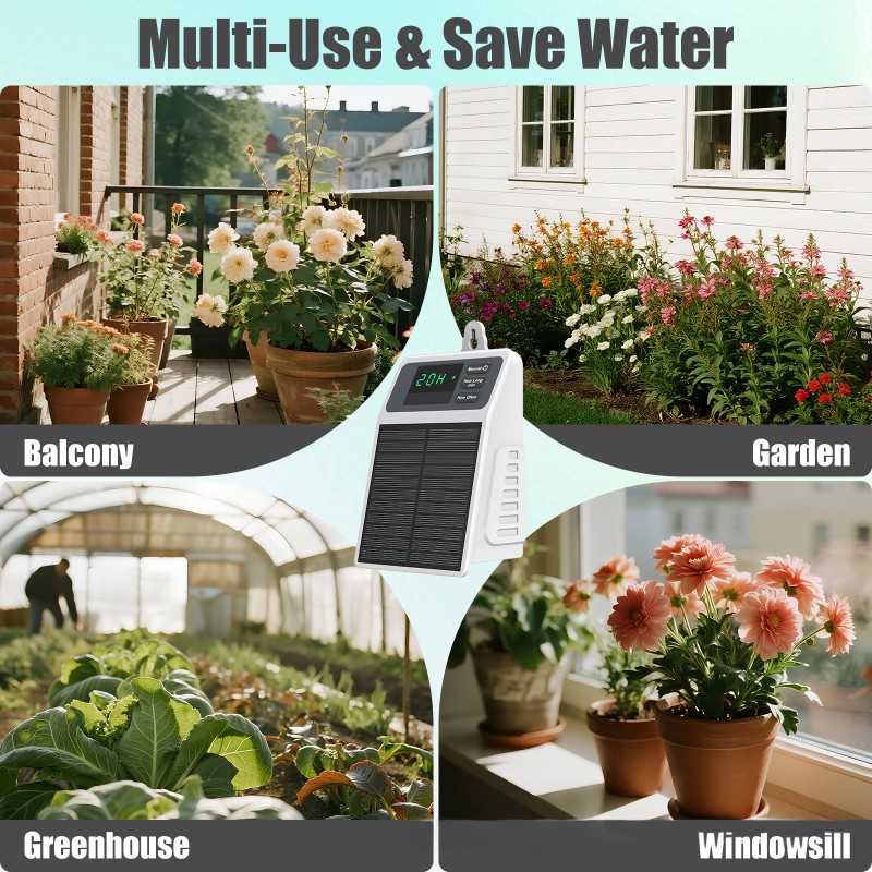【CHRISTMAS 】Solar Powered Auto - Solar Drip Irrigation Kit Garden ulasan dan harga