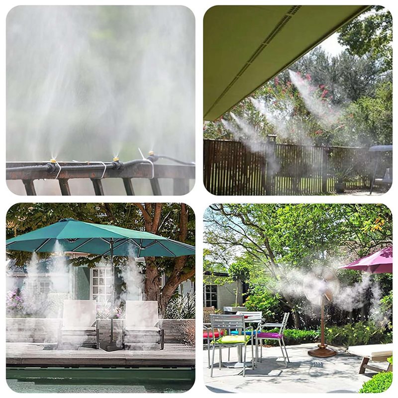 PHFU-2X Misting Cooling System - Mist Cooling System Outdoor Patio 15M ulasan dan harga