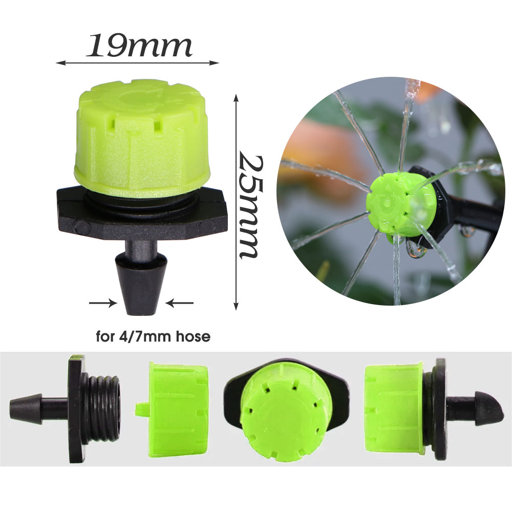 30-1000PCS Green 8-Hole Adjust - Drip Emitters Adjustable 360 Micro ulasan dan harga
