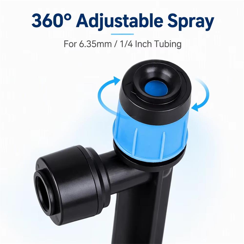 10/20Pcs 1/4 Inch Adjustable D - Drip Emitters Adjustable 360 Micro ulasan dan harga