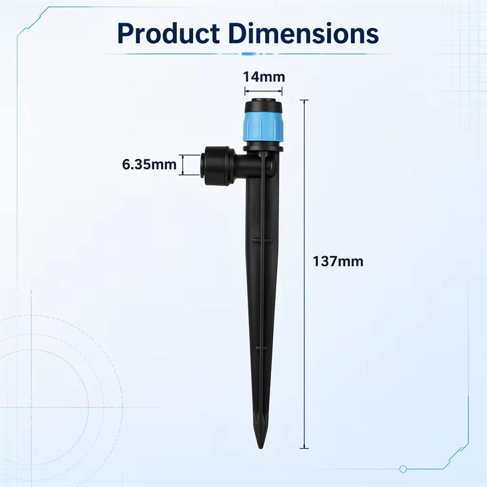 10/20Pcs 1/4 Inch Adjustable D - Drip Emitters Adjustable 360 Micro ulasan dan harga