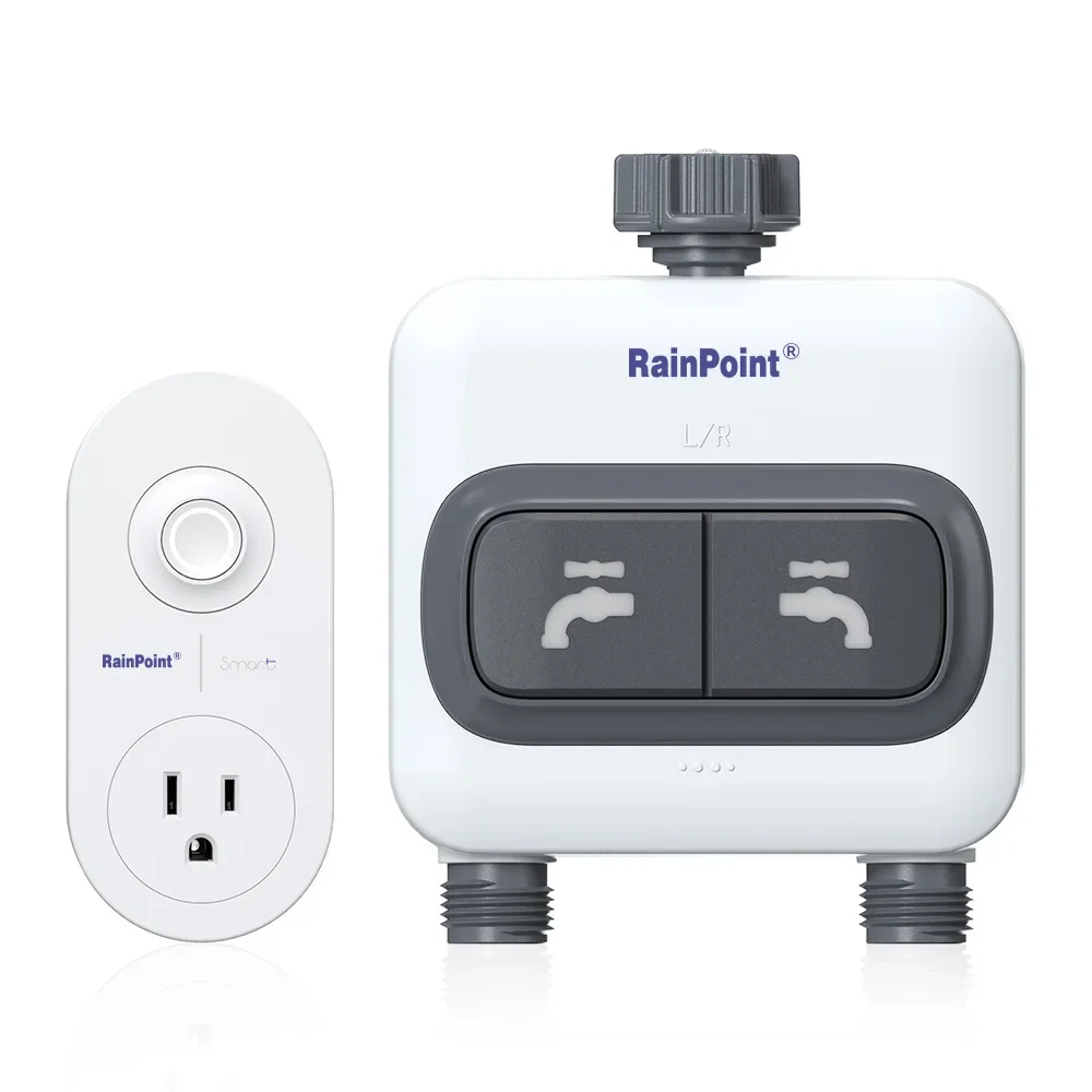 RAINPOINT Wi-Fi 2-outlets Wate - Wifi Water Timer Hose Faucet Smart ulasan dan harga