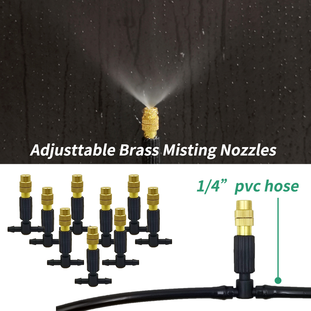 5M-30M Outdoor Misting Cooling - Mist Cooling System Outdoor Patio 15M ulasan dan harga
