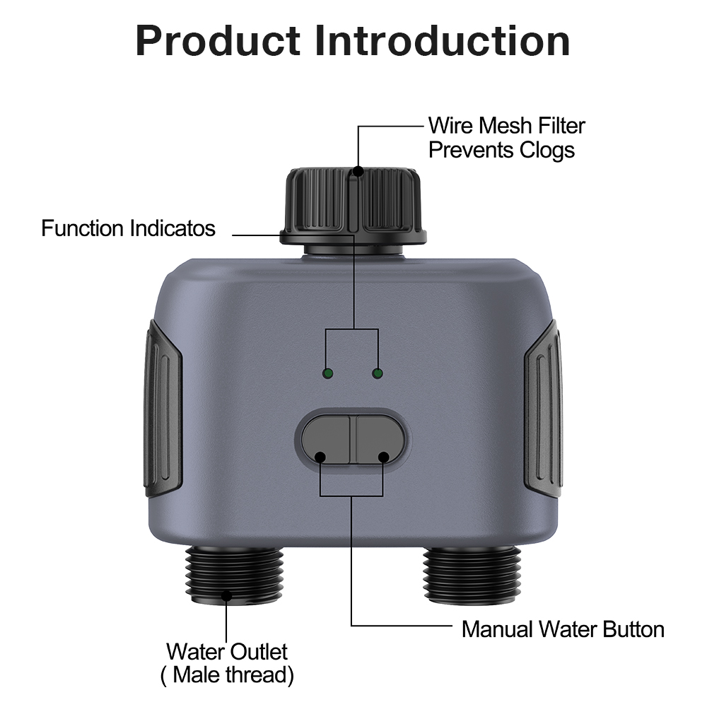 Tuya Zigbee/Bluetooth Water Ti - Tuya Zigbee Garden Irrigation Controller ulasan dan harga