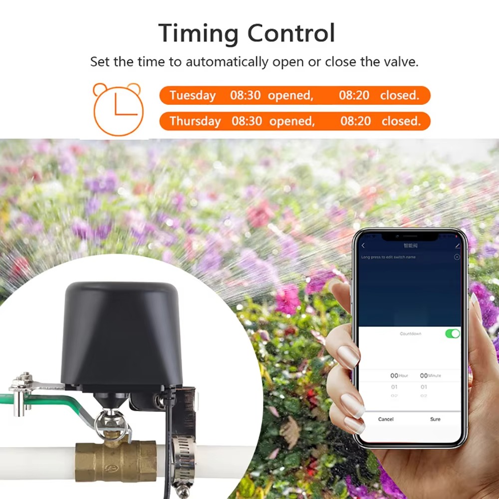 Tuya Zigbee or Wifi Water Valv - Tuya Zigbee Garden Irrigation Controller ulasan dan harga