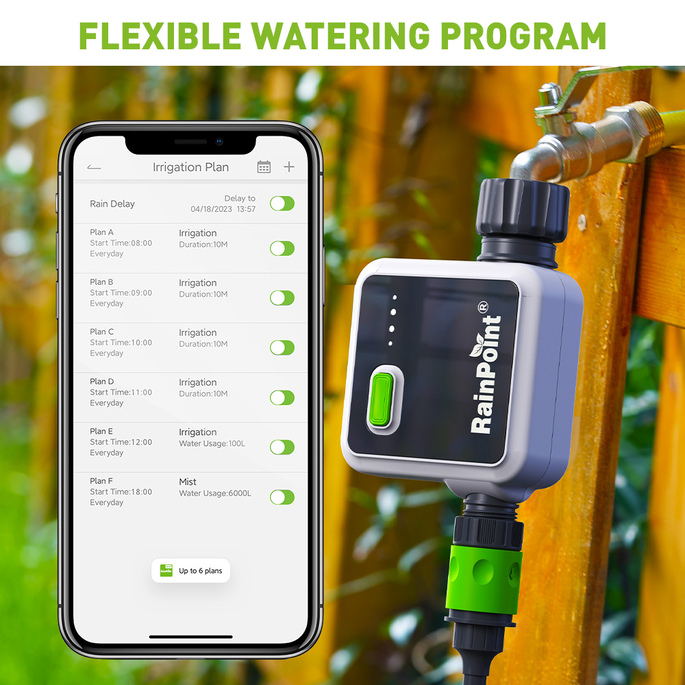 RAINPOINT 1-Zone Wireless Smar - Wifi Water Timer Hose Faucet Smart ulasan dan harga
