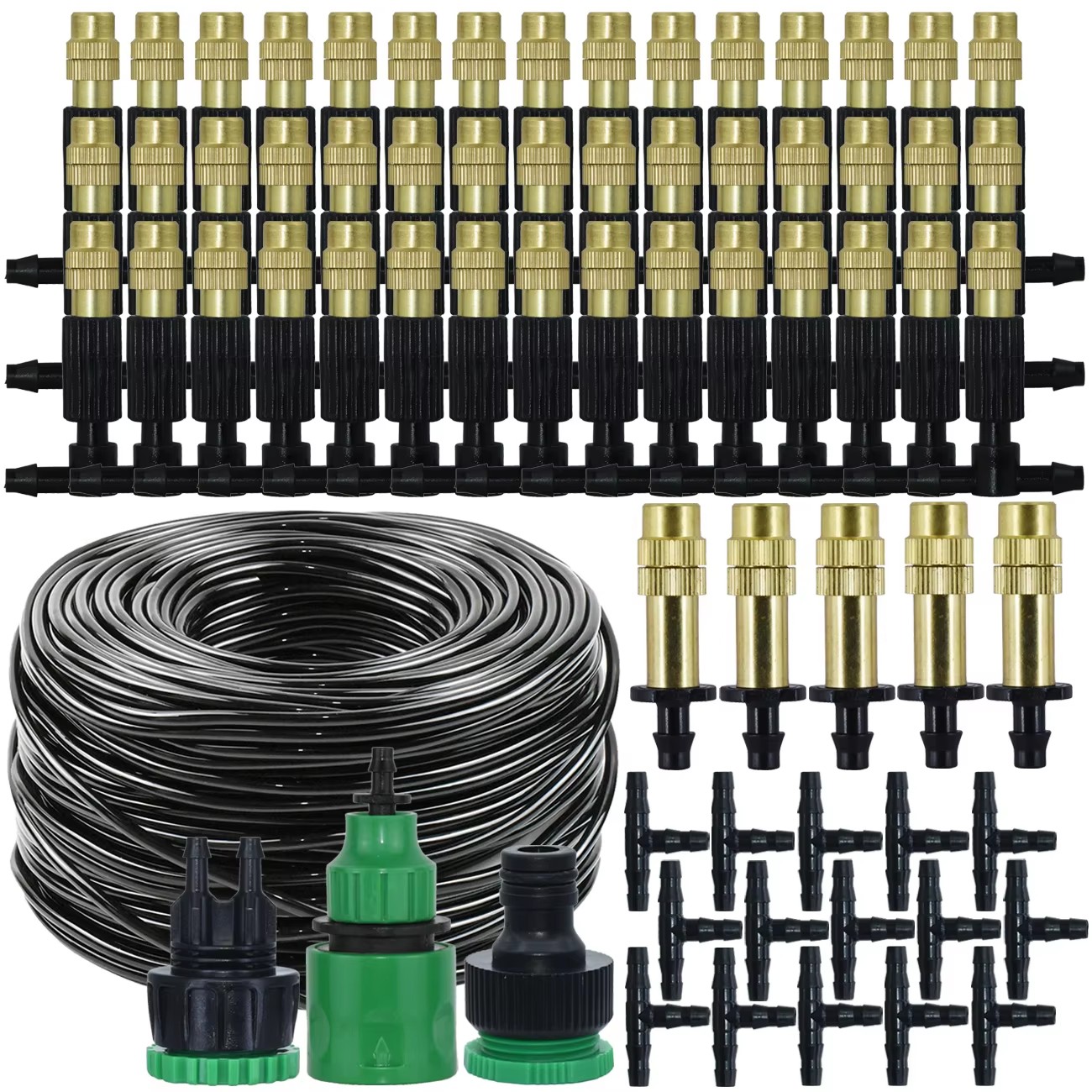15M-30M Outdoor Misting Coolin - Mist Cooling System Outdoor Patio 15M ulasan dan harga