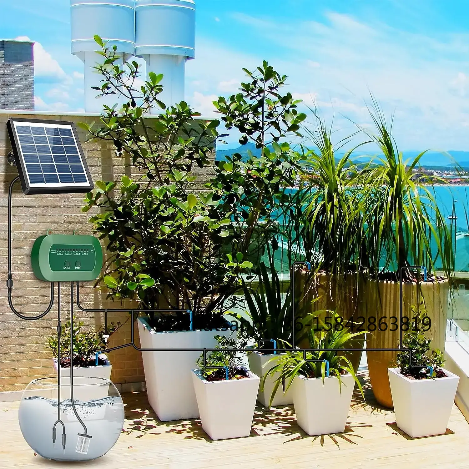 Garden greenhouse emitter cont - Solar Drip Irrigation Kit Garden ulasan dan harga