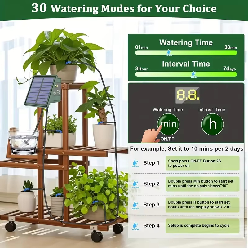 New DIY Square Solar Drip Irri - Rain Sensor For Irrigation Timer ulasan dan harga