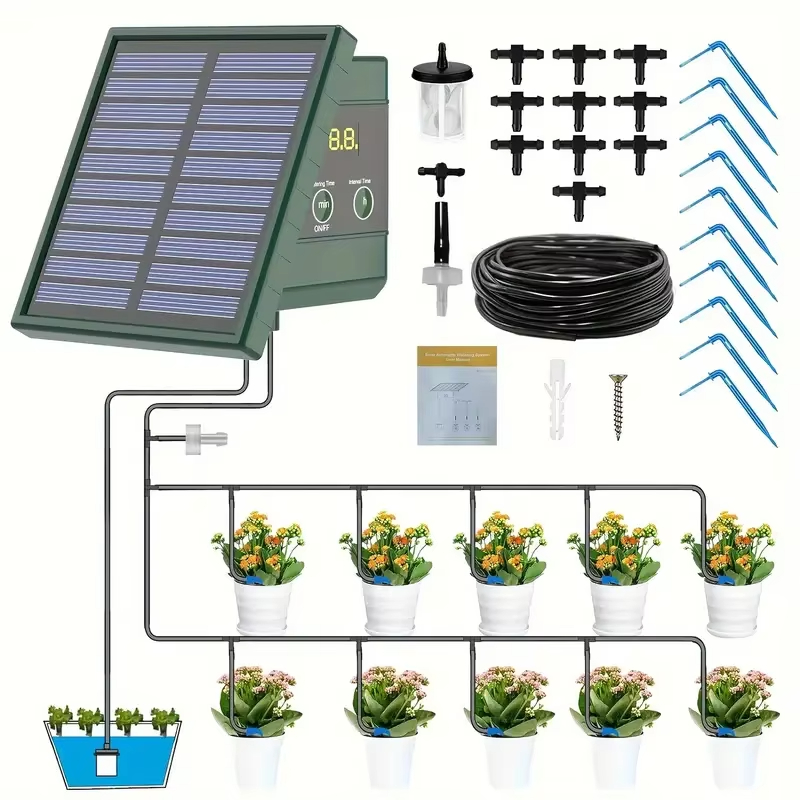 New DIY Square Solar Drip Irri - Rain Sensor For Irrigation Timer ulasan dan harga