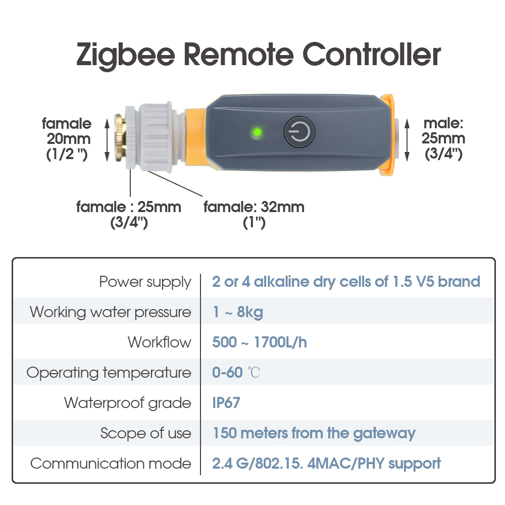 ZigBee WiFi Sprinkler Water Ti - Tuya Zigbee Garden Irrigation Controller ulasan dan harga