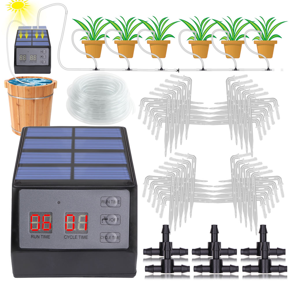 Solar Power Timer Automatic Dr - Solar Drip Irrigation Kit Garden ulasan dan harga