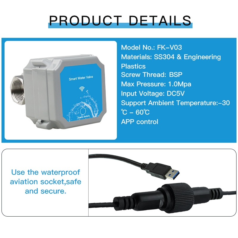 DN20/DN25 Smart-Water Valve Wi - Wifi Water Timer Hose Faucet Smart ulasan dan harga