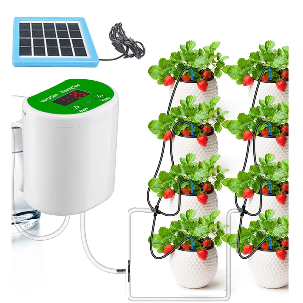 Pump Intelligent Drip Irrigati - Solar Drip Irrigation Kit Garden ulasan dan harga