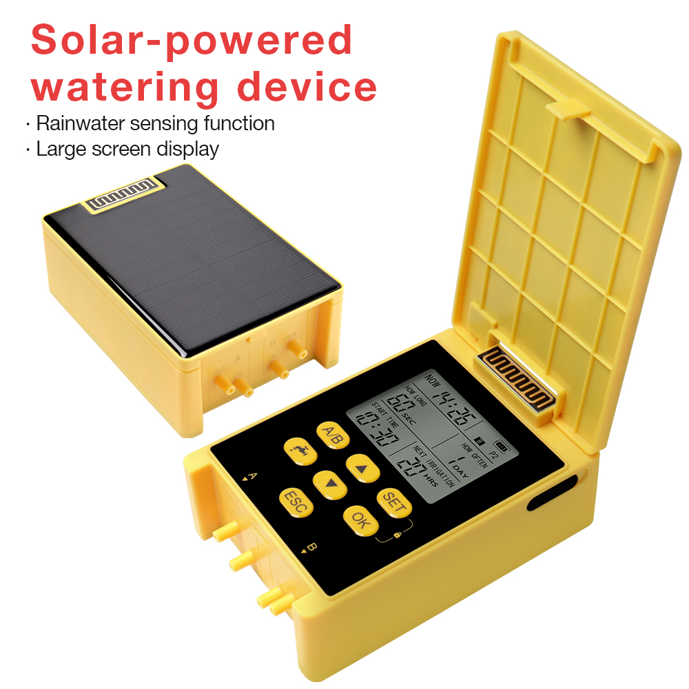 Solar Power Double Pump Wateri - Solar Drip Irrigation Kit Garden ulasan dan harga
