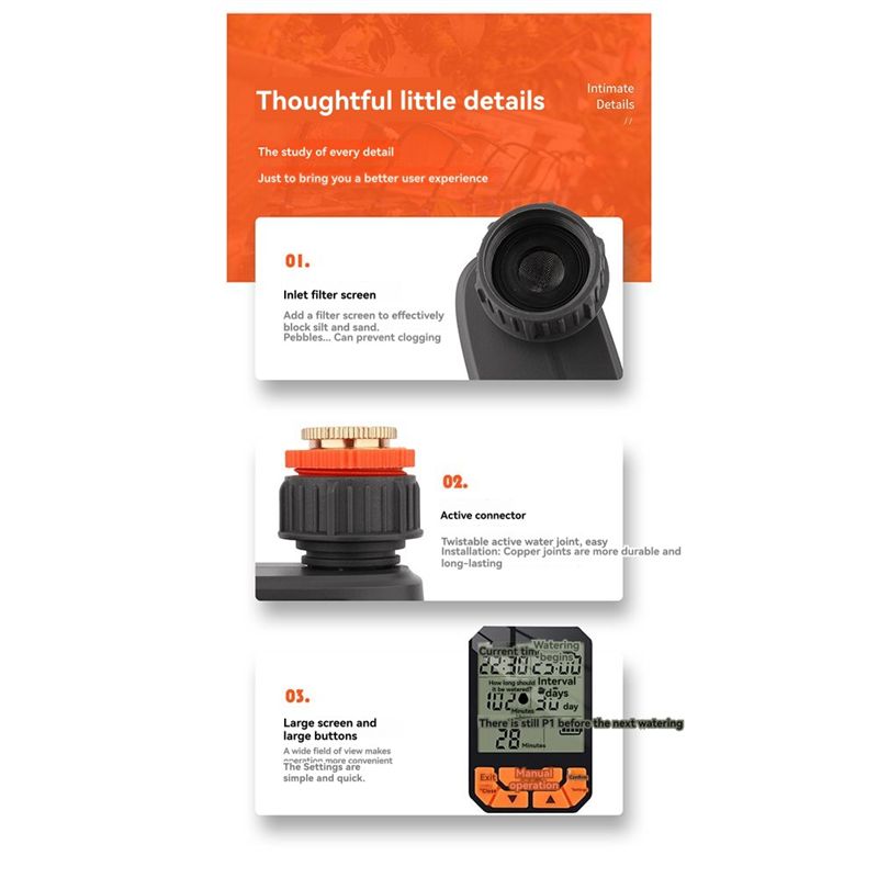 ABJI-Atomizer Nozzles 4/7Mm 1/ - Mist Cooling System Outdoor Patio 15M ulasan dan harga