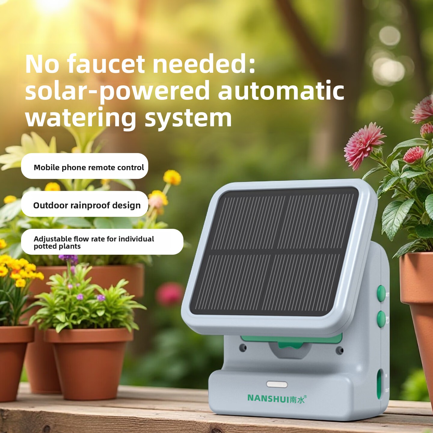 Solar WiFi Automatic Irrigatio - Solar Drip Irrigation Kit Garden ulasan dan harga
