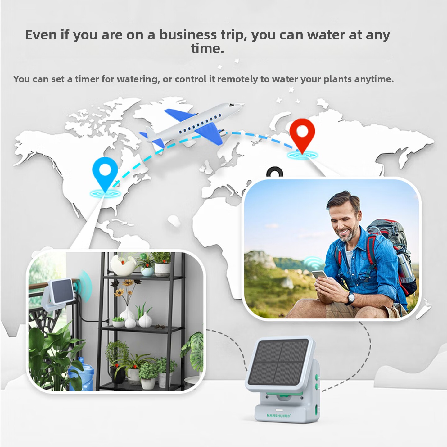 Solar WiFi Automatic Irrigatio - Solar Drip Irrigation Kit Garden ulasan dan harga