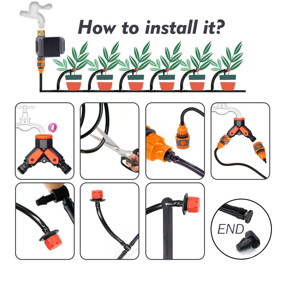 Smart App Remote Drip Irrigati - Solar Drip Irrigation Kit Garden ulasan dan harga
