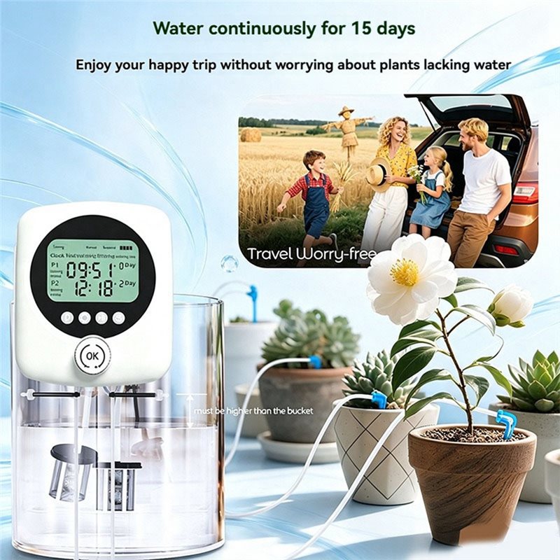 M12K-Dual Pump Automatic Plant - Automatic Watering Pump Indoor Plants ulasan dan harga