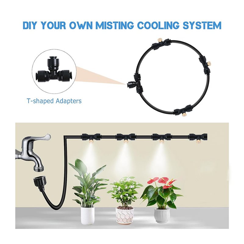 AB33-2X Misting Cooling System - Mist Cooling System Outdoor Patio 15M ulasan dan harga