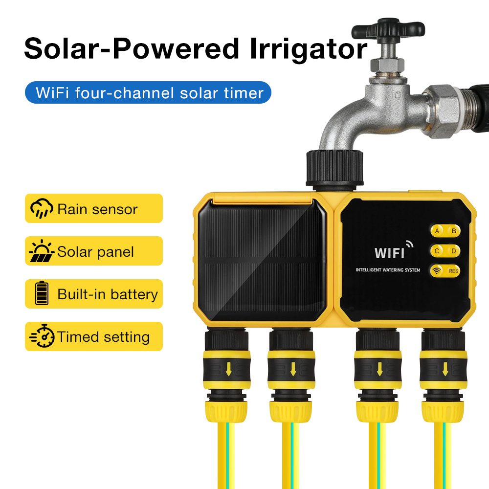 Solar Irrigation Watering Syst - Wifi Water Timer Hose Faucet Smart ulasan dan harga
