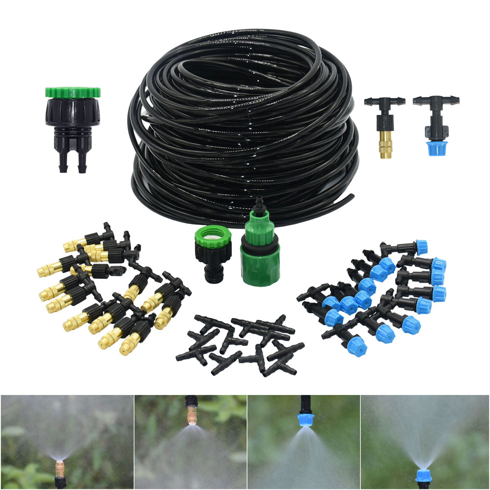 5M-30M Outdoor Misting Cooling - Mist Cooling System Outdoor Patio 15M ulasan dan harga