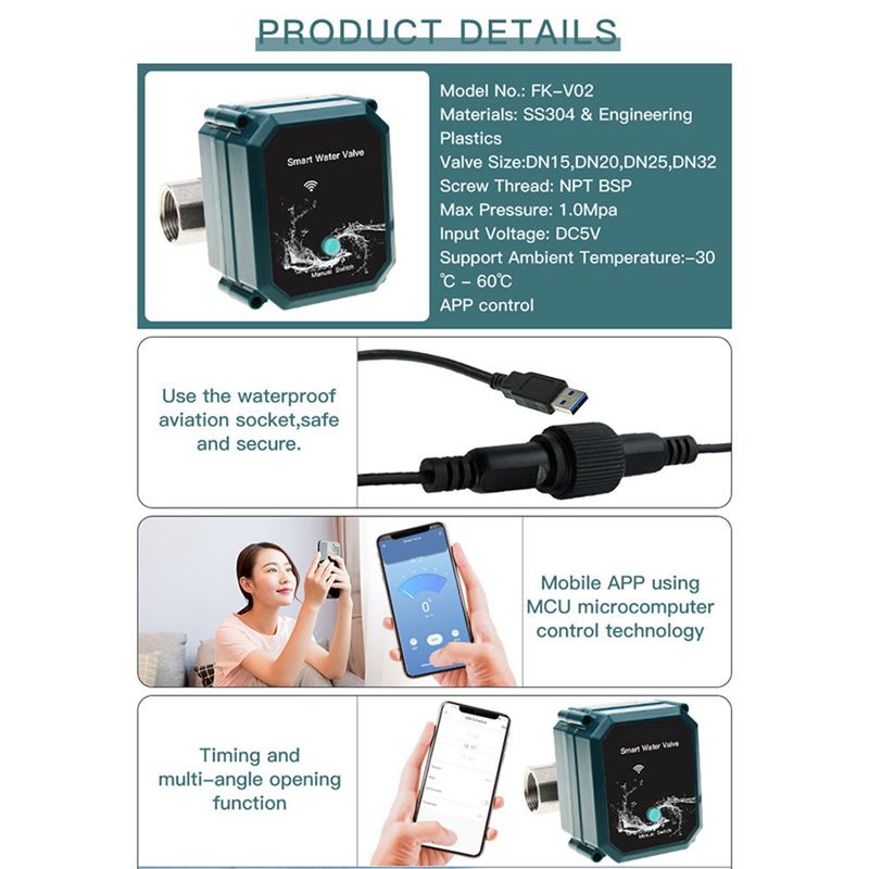 B50C Tuya Smart Zigbee Electri - Tuya Zigbee Garden Irrigation Controller ulasan dan harga