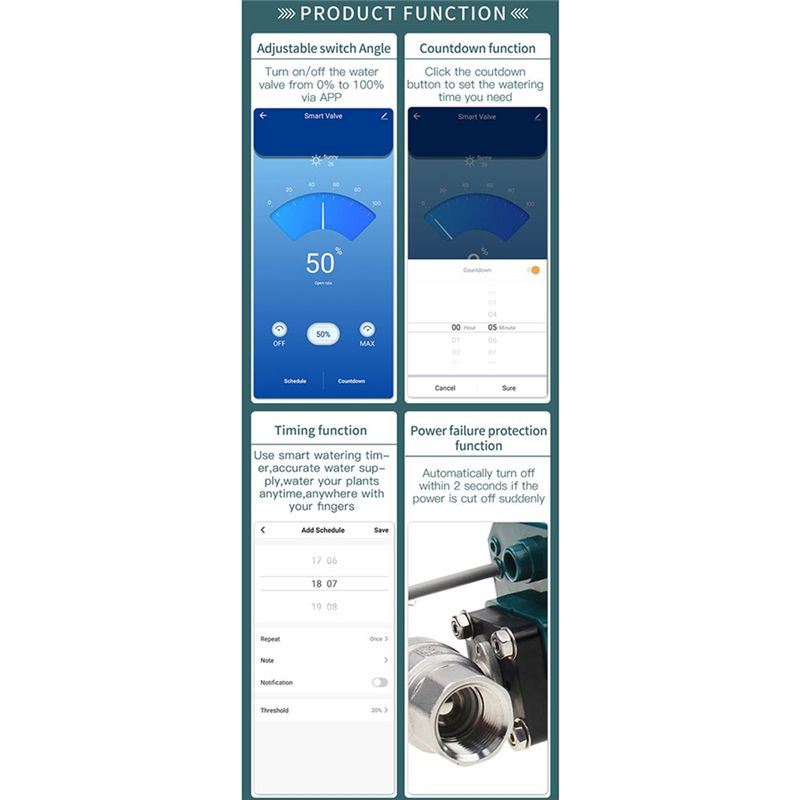 B50C Tuya Smart Zigbee Electri - Tuya Zigbee Garden Irrigation Controller ulasan dan harga