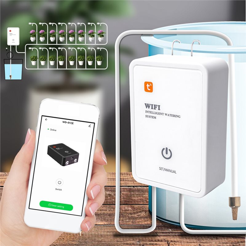 ABMR-Tuya Smart Wifi Garden Co - Drip Irrigation System Automatic Kit ulasan dan harga