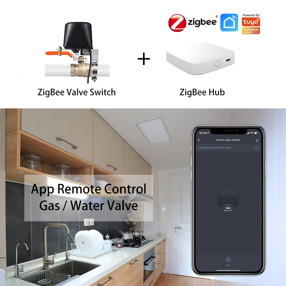 ZigBee Water/Gas Valve Remote  - Tuya Zigbee Garden Irrigation Controller ulasan dan harga
