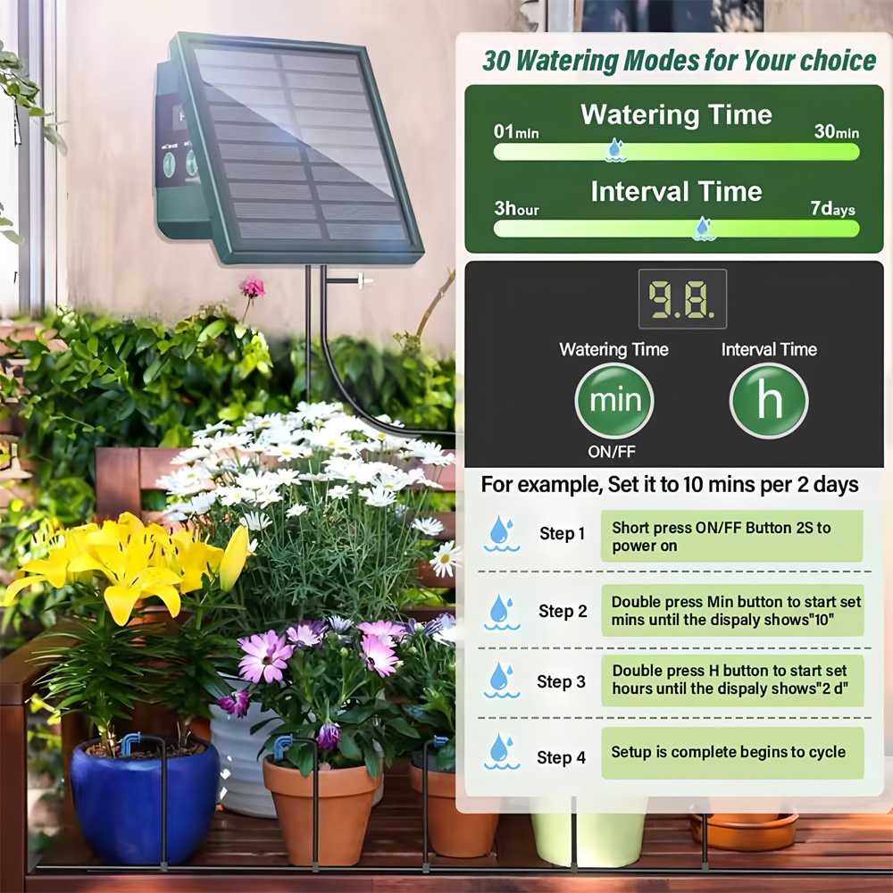 1pc DIY Solar-Powered Automati - Rain Sensor For Irrigation Timer ulasan dan harga