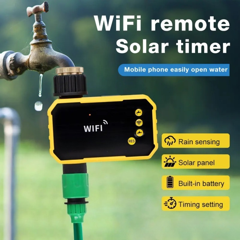 Solar WiFi Irrigation Timer Wi - Rain Sensor For Irrigation Timer ulasan dan harga