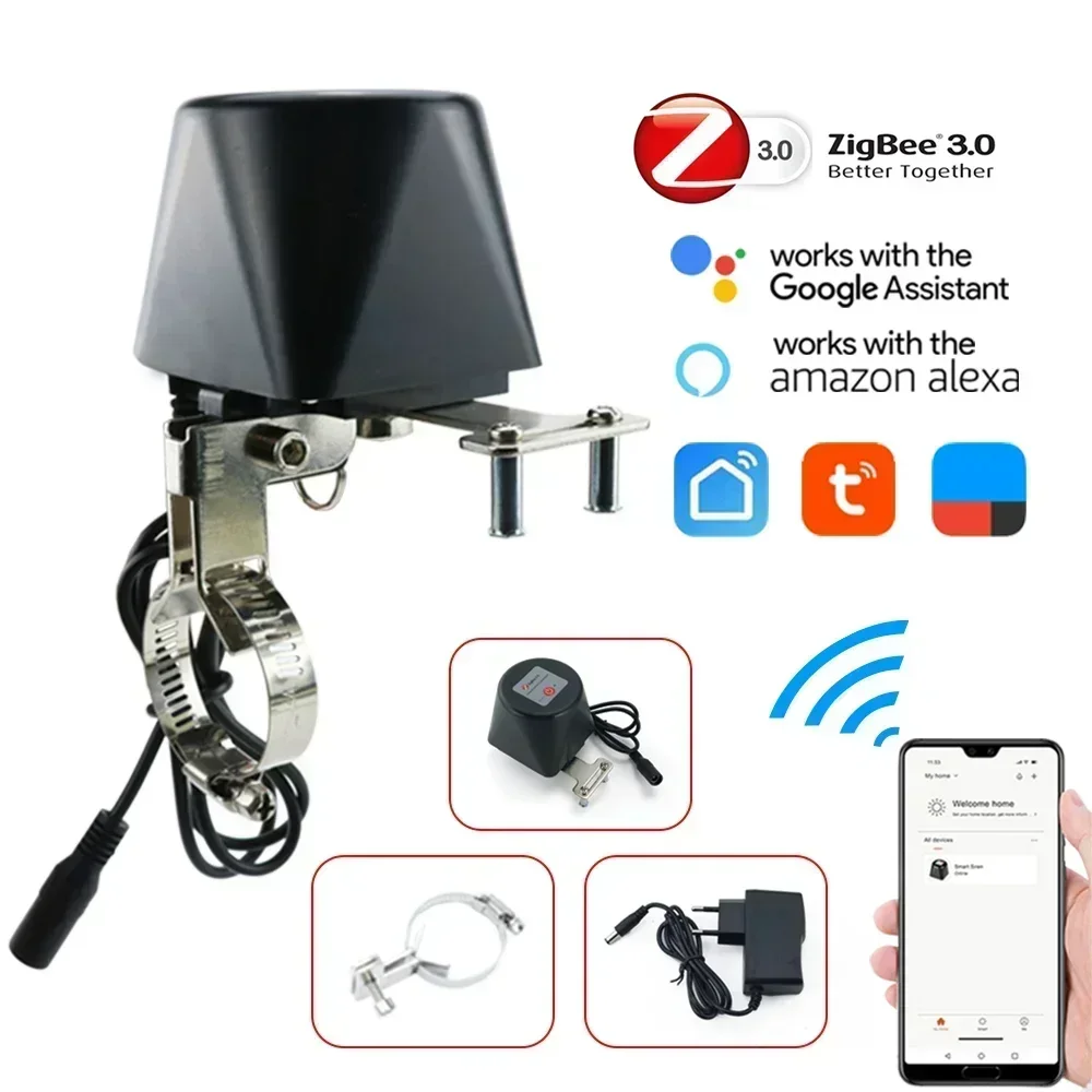Tuya Zigbee Smart Gas Valve WI - Tuya Zigbee Garden Irrigation Controller ulasan dan harga