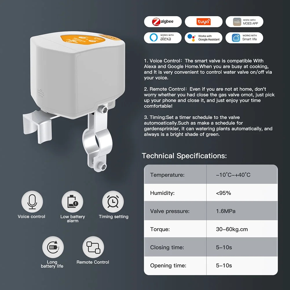 2026 Tuya Zigbee Smart Gas Val - Tuya Zigbee Garden Irrigation Controller ulasan dan harga