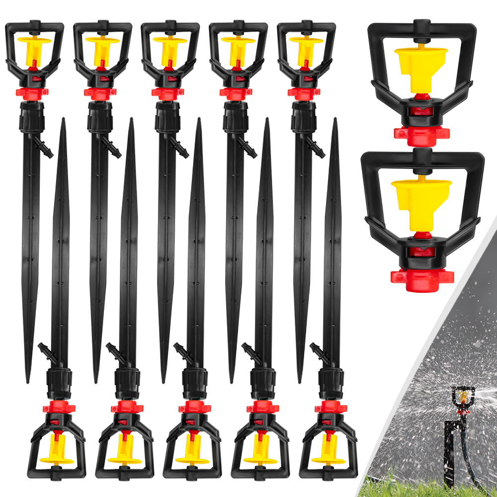 5PCS 360° Rotary Micro Sprinkl - Drip Emitters Adjustable 360 Micro ulasan dan harga