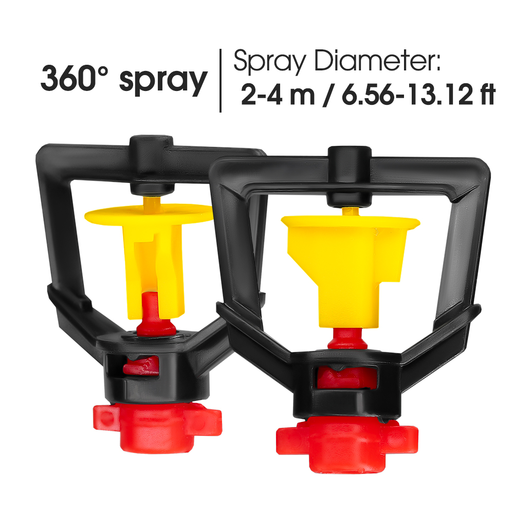 5PCS 360° Rotary Micro Sprinkl - Drip Emitters Adjustable 360 Micro ulasan dan harga