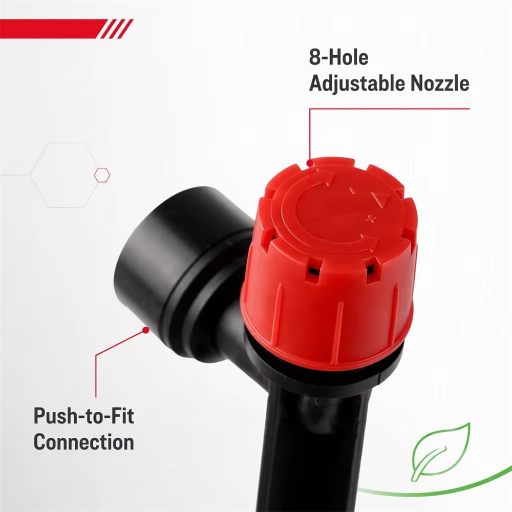 Red Eight-Hole Adjustable Flow - Drip Emitters Adjustable 360 Micro ulasan dan harga