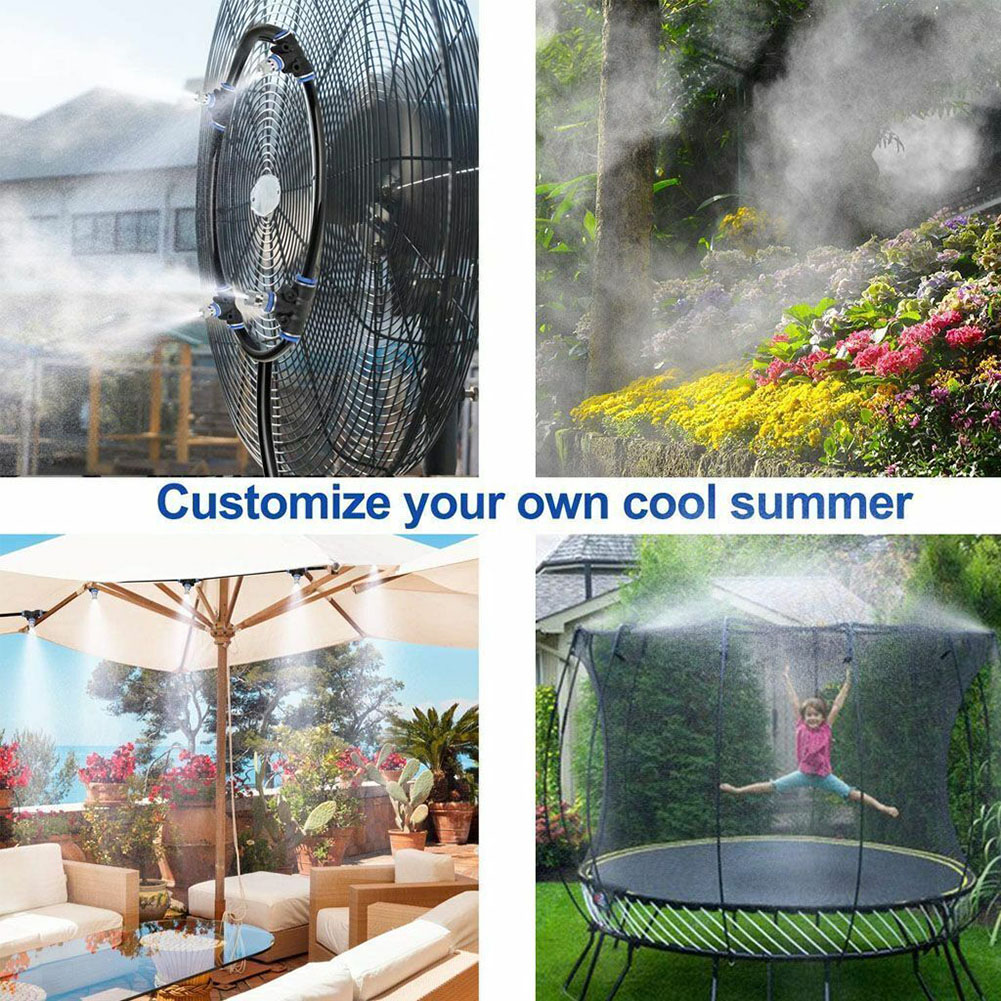 50ft Misting Drip Irrigation K - Mist Cooling System Outdoor Patio 15M ulasan dan harga