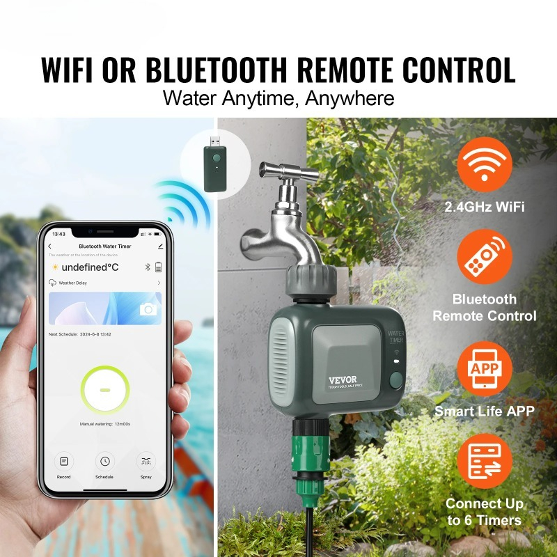 WiFi Sprinkler Timer Single/ T - Wifi Water Timer Hose Faucet Smart ulasan dan harga
