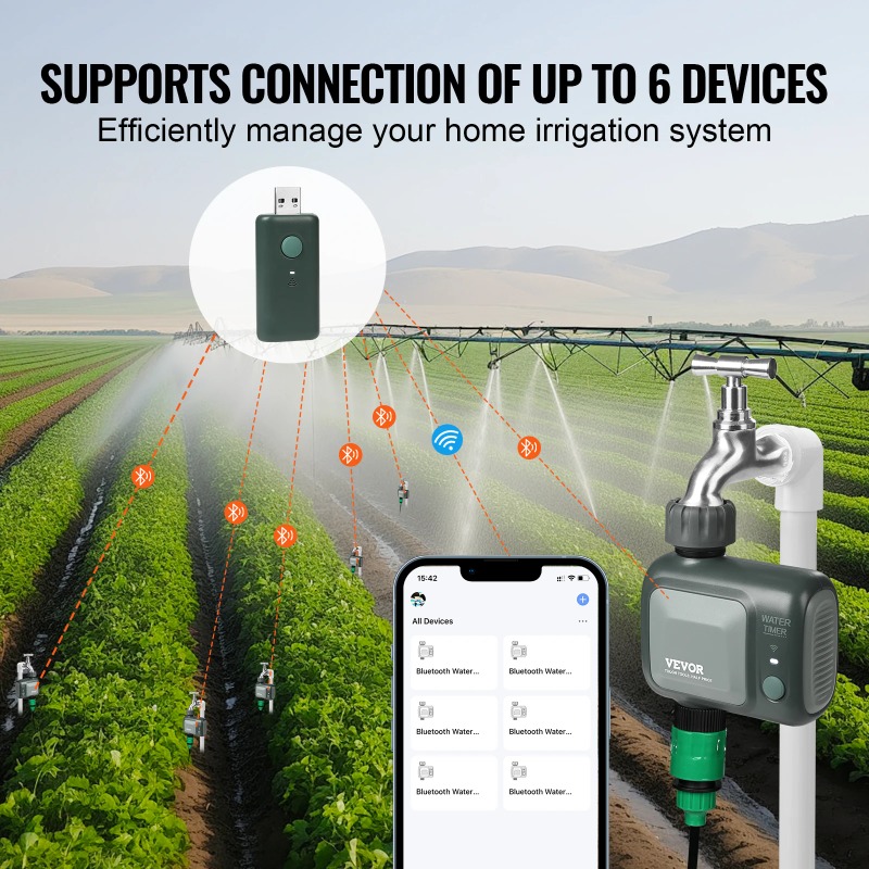 WiFi Sprinkler Timer Single/ T - Wifi Water Timer Hose Faucet Smart ulasan dan harga