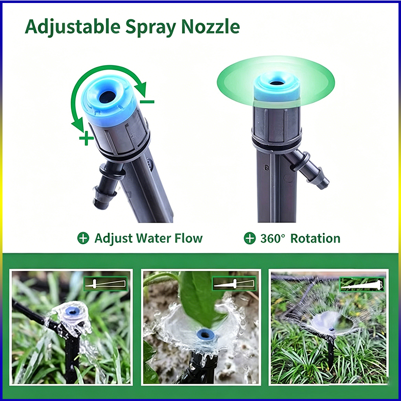 ZK 20/50pcs Adjustable 360° Dr - Drip Emitters Adjustable 360 Micro ulasan dan harga