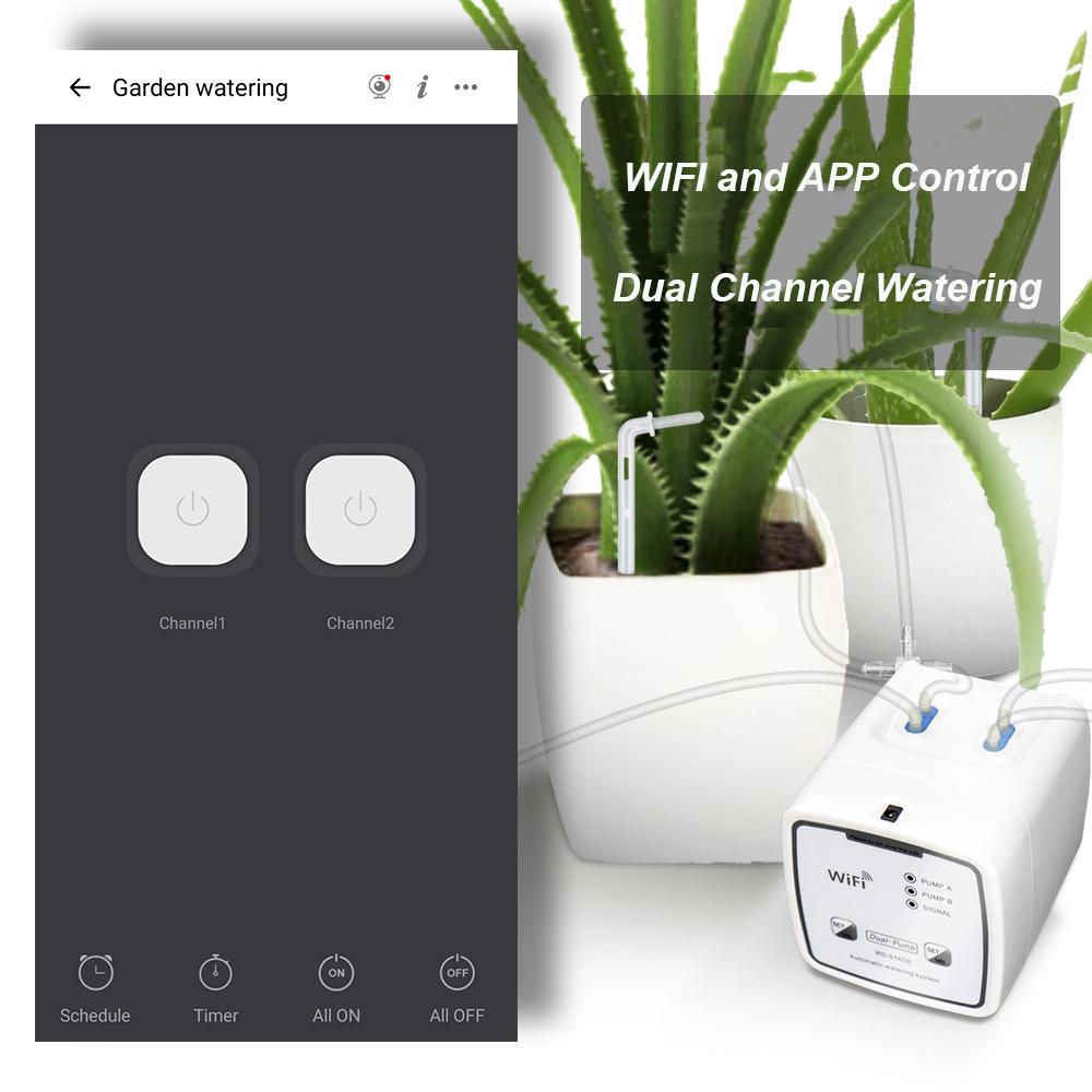 WiFi Irrigation Controller, Au - Automatic Watering Pump Indoor Plants ulasan dan harga