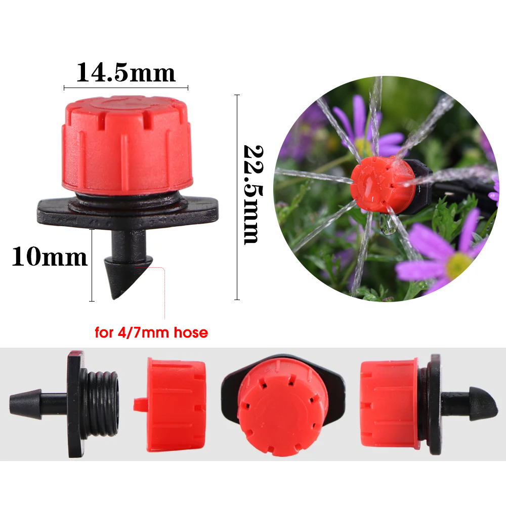 30-1000pcs Adjustable Irrigati - Drip Emitters Adjustable 360 Micro ulasan dan harga